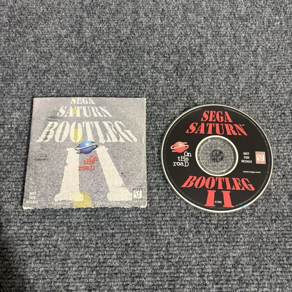 Sega Saturn Bootleg Sampler II - On the Road Game Disc & Sleeve UNTESTED